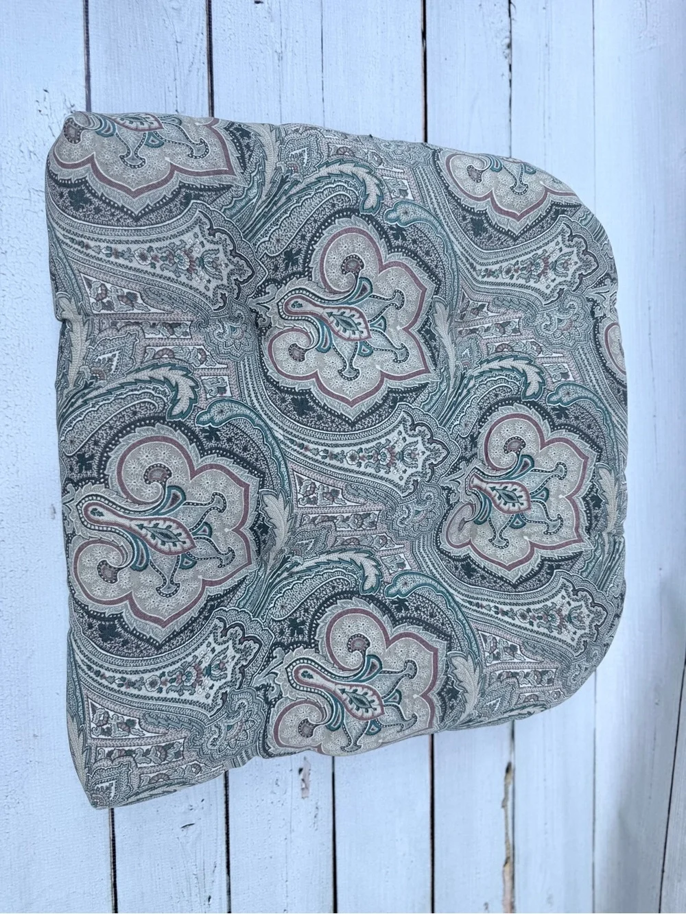 VINTAGE Set of 2 Storehouse Paisley Chair Cushions